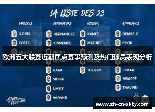 欧洲五大联赛近期焦点赛事预测及热门球员表现分析